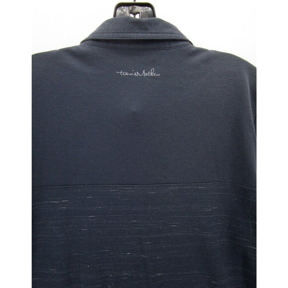 Travis Mathew Polo Shirt Medium Golf Pullover Logo Rugby Pocket Preppy - Picture 8 of 13